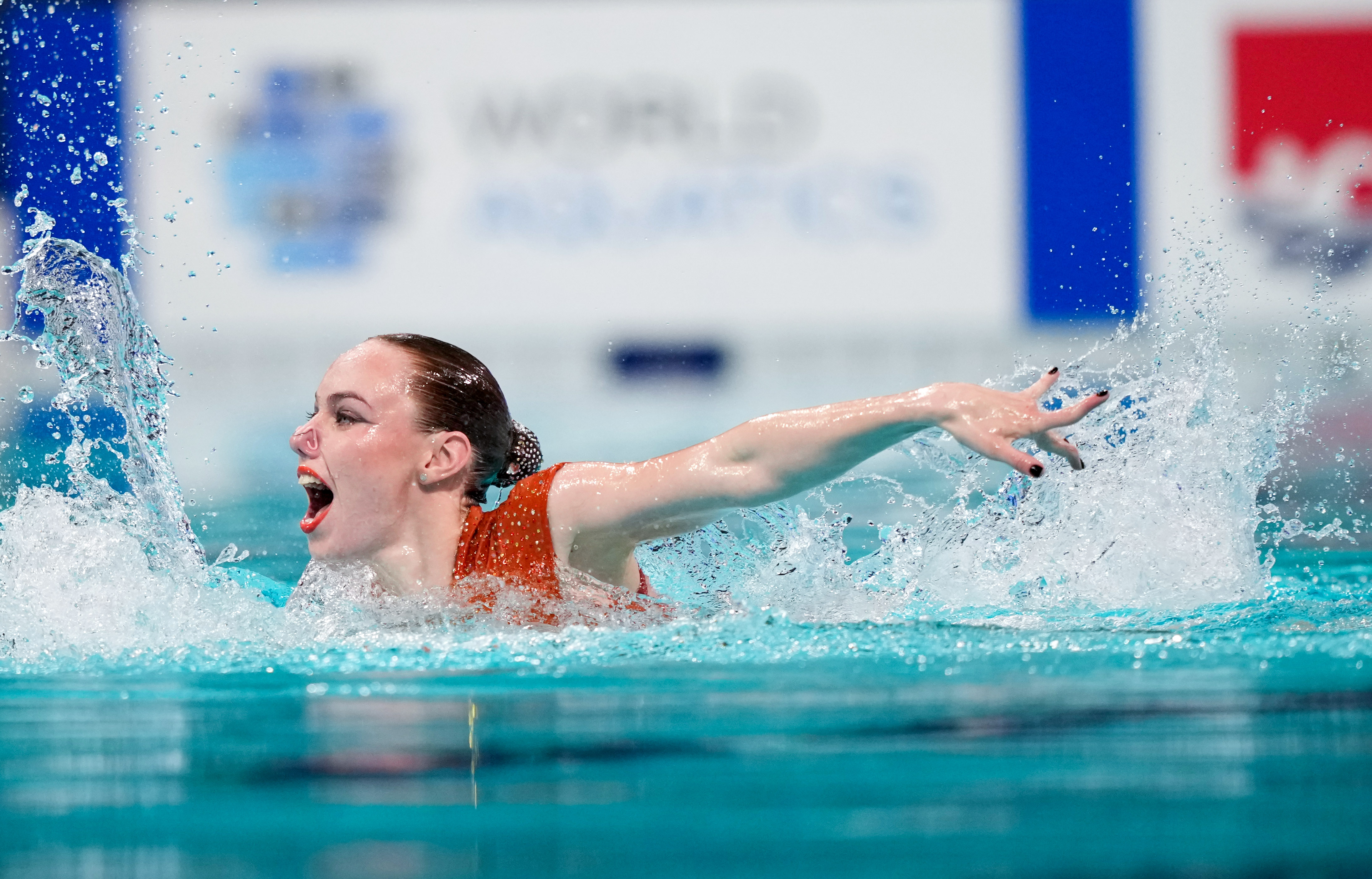 美国女子集体游泳队晋级决赛 美国女子集体游泳队晋级决赛